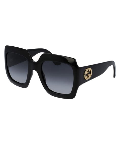 gucci oversized square frame sunglasses